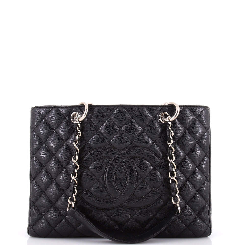 Chanel Grand Shopping Tote Quilted Caviar